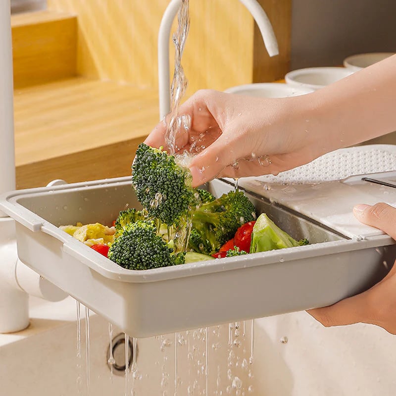 Multi-Functional Grater & Drainer Cutting Board