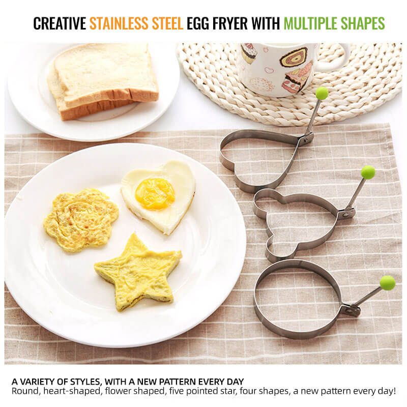 🔥 LAST DAY 70% OFF- 5 Counts Set Fried Egg Rings Molds