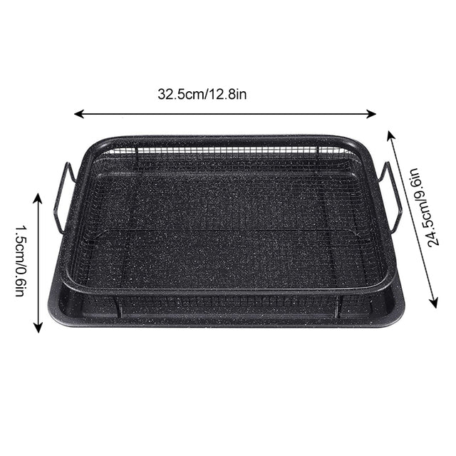 Stainless Steel Baking Tray Oil Frying Baking Pan Non-stick Grill-Grand Kitchen