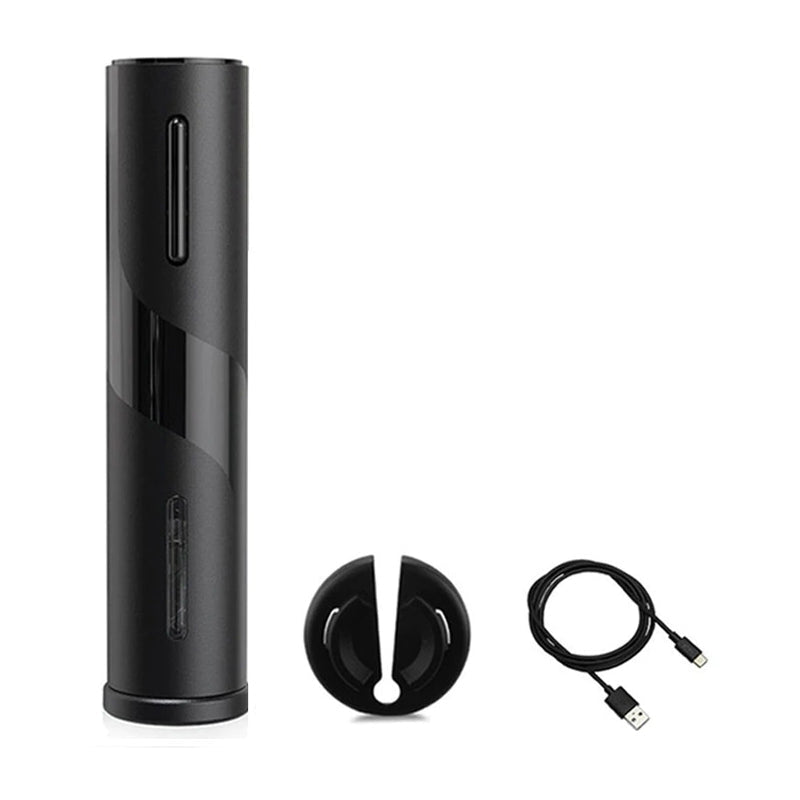 Automatic Bottle Opener for Wine Foil Cutter Electric Wine Jar Opener in Black or Red-Grand Kitchen