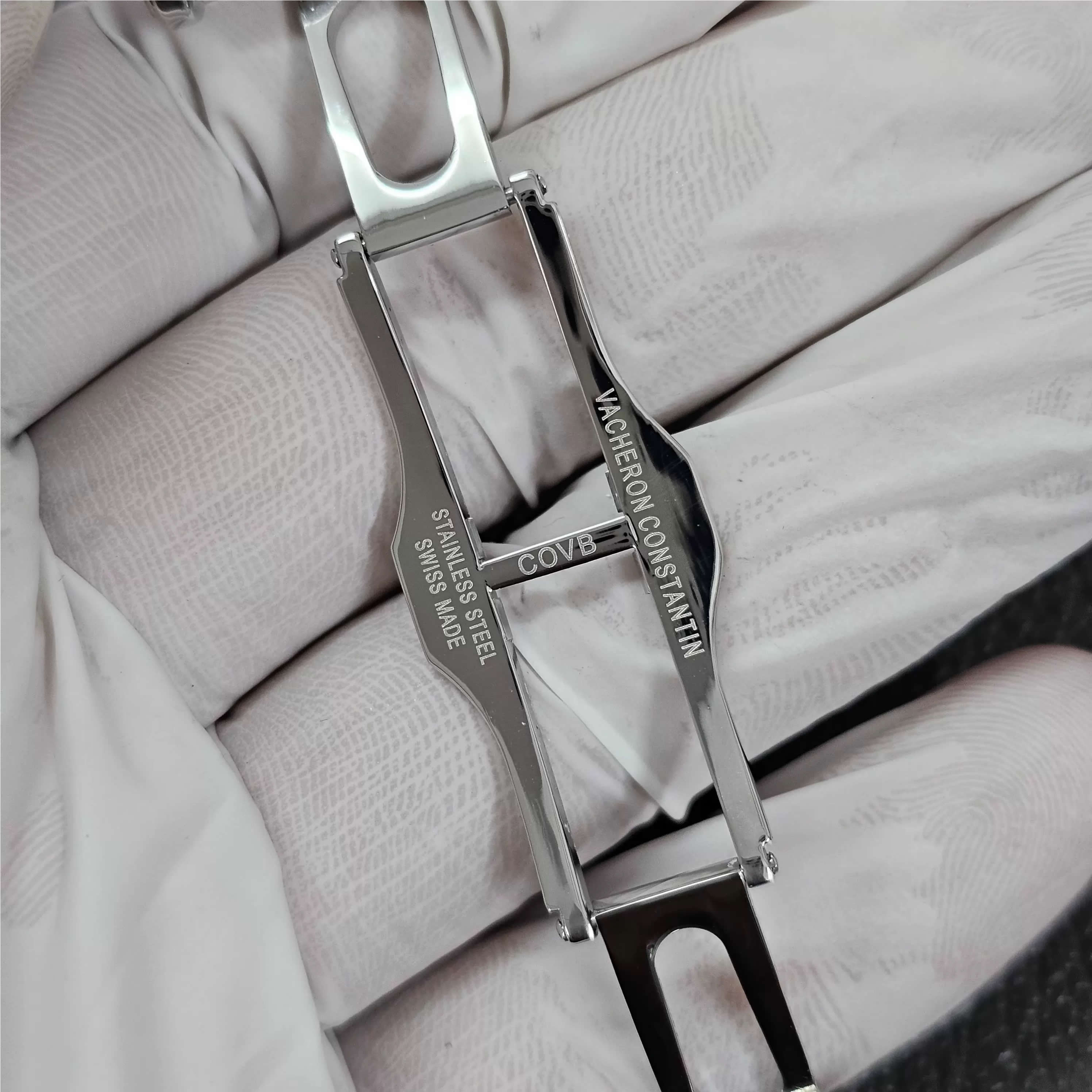 Genuine Vacheron Constantin Traditionnelle Overseas Rubber Strap with Folding Clasp, 18 mm, 20 mm