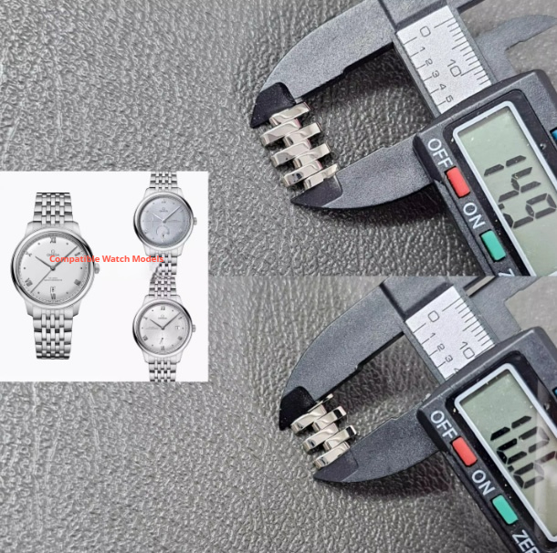 Compatible with Omega Seamaster 150/300/600 steel bracelet links, De Ville 434