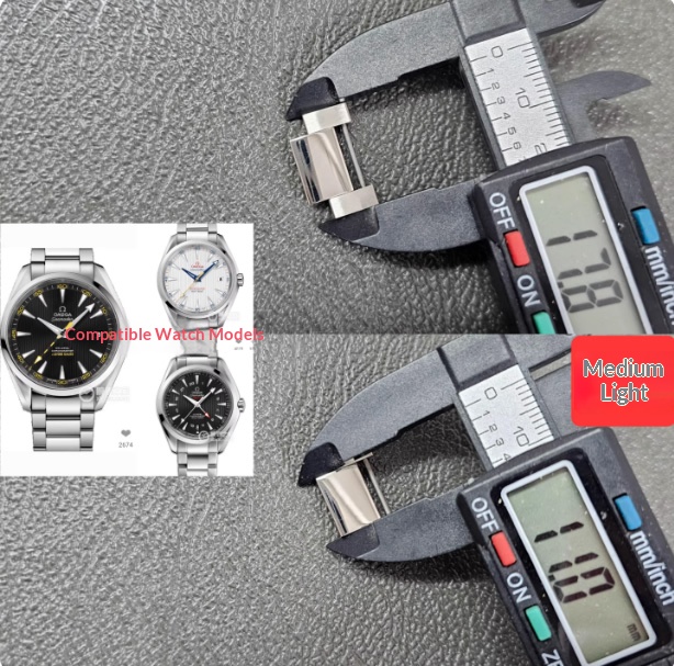 Compatible with Omega Seamaster 150/300/600 steel bracelet links, De Ville 434