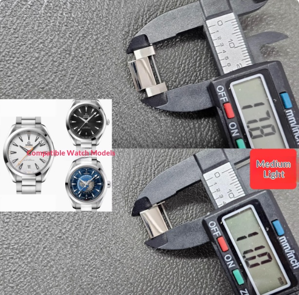 Compatible with Omega Seamaster 150/300/600 steel bracelet links, De Ville 434