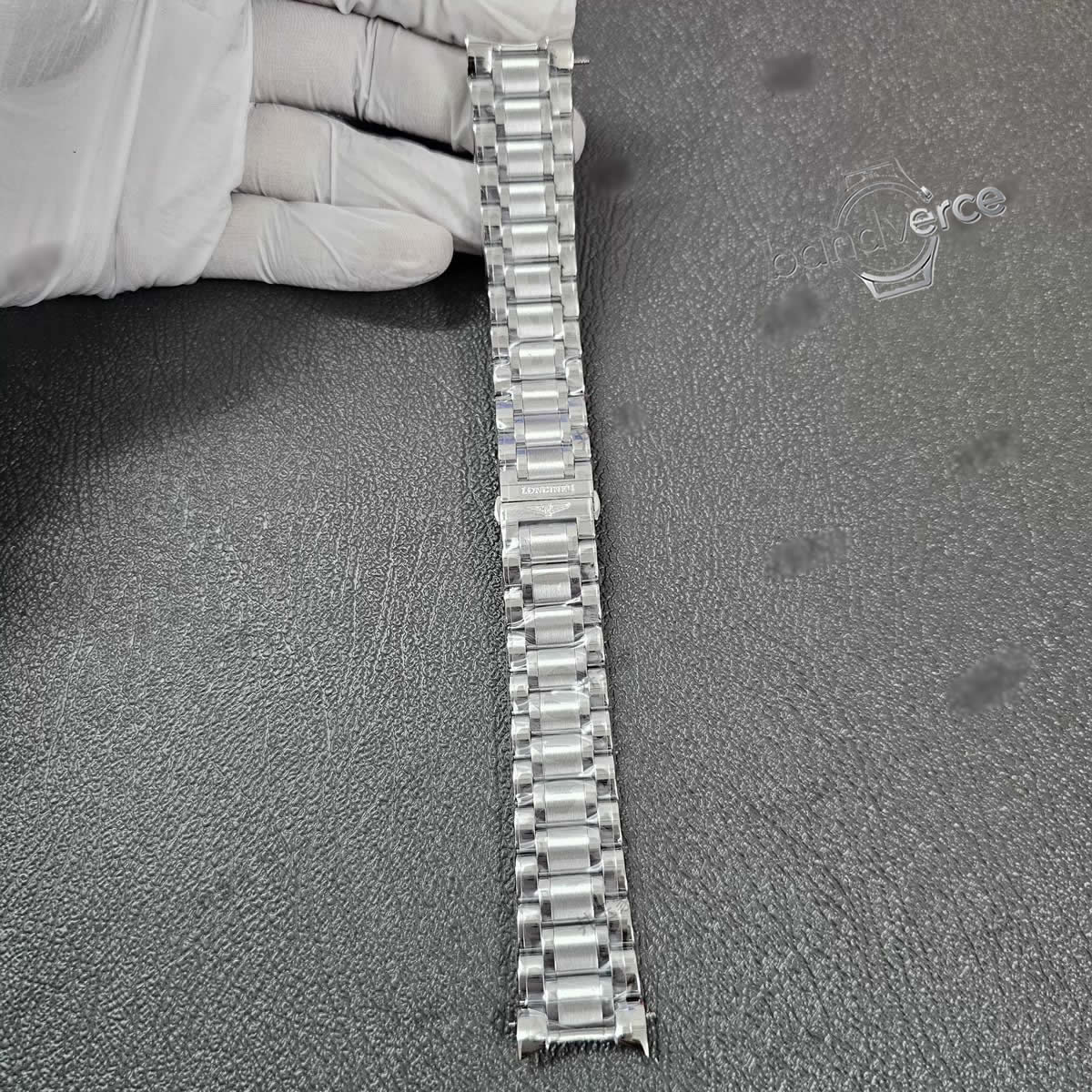 Longines Master Collection Steel Strap (Original L2.673/773.4), 21mm Stainless Steel Watch Strap Designed for the Eight-Hand Moon Phase Watch