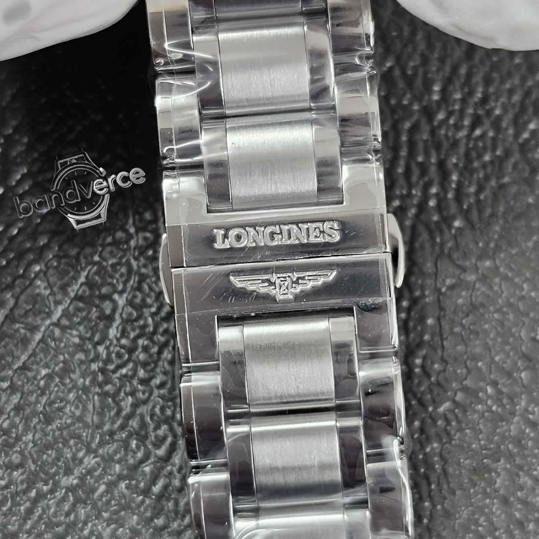 Longines Master Collection Steel Strap (Original L2.673/773.4), 21mm Stainless Steel Watch Strap Designed for the Eight-Hand Moon Phase Watch