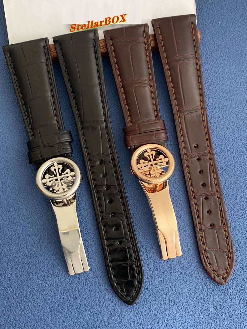 Patek Philippe Models 5236, 5146, 5205, 5227 Genuine Leather Straps 19mm, 20mm, 21mm