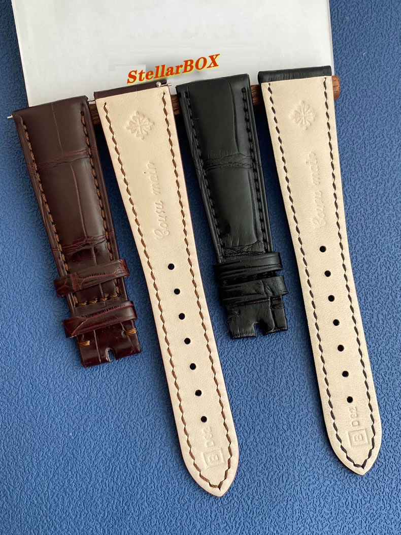 Patek Philippe Models 5236, 5146, 5205, 5227 Genuine Leather Straps 19mm, 20mm, 21mm
