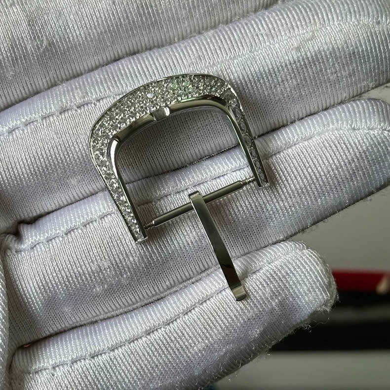 Franck Muller FM Leather Strap Style Diamond-Set Pin Buckle V41 18mm