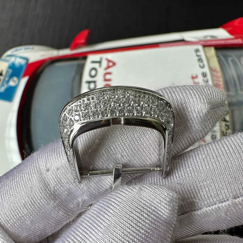 Franck Muller FM Leather Strap Style Diamond-Set Pin Buckle V41 18mm