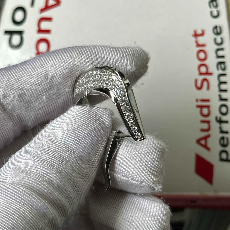 Franck Muller FM Leather Strap Style Diamond-Set Pin Buckle V41 18mm