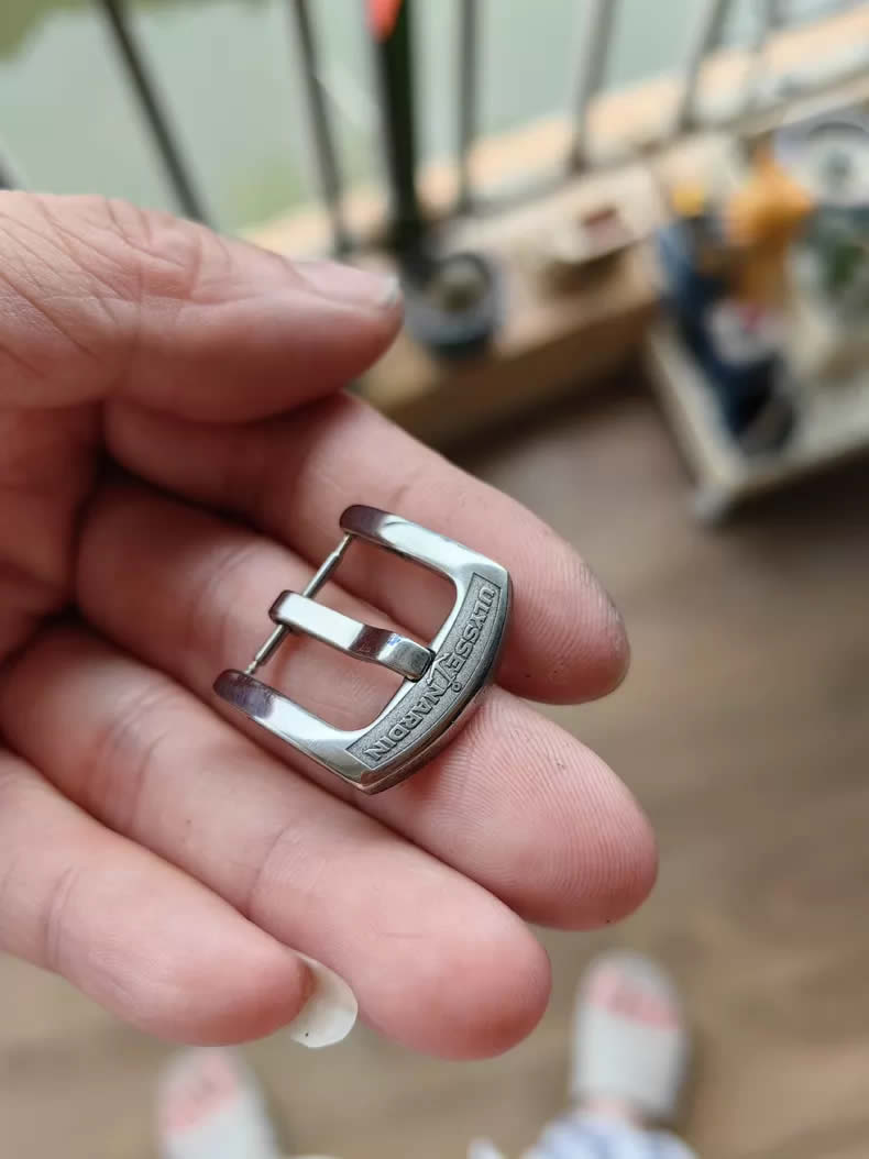 Ulysse Nardin Pre-Owned Stainless Steel Buckle Pins, 16mm and 18mm