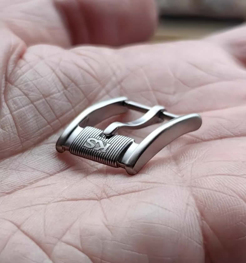 Pre-owned King Seiko KS Watch Stainless Steel Buckle, 16mm