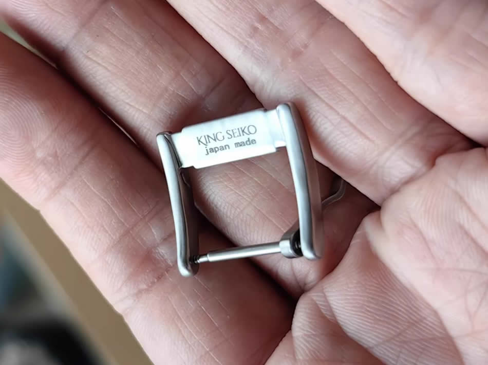Pre-owned King Seiko KS Watch Stainless Steel Buckle, 16mm