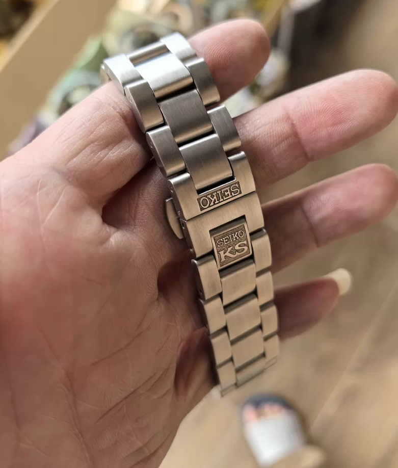 King Seiko KS Watch Vintage Stainless Steel Strap, 18mm