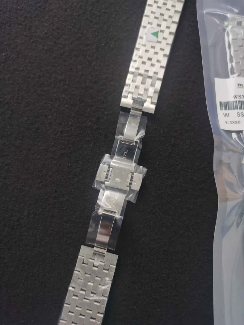 Genuine Blancpain 6654, 6651 Men's Stainless Steel Watch Band (40mm Dial) 20mm