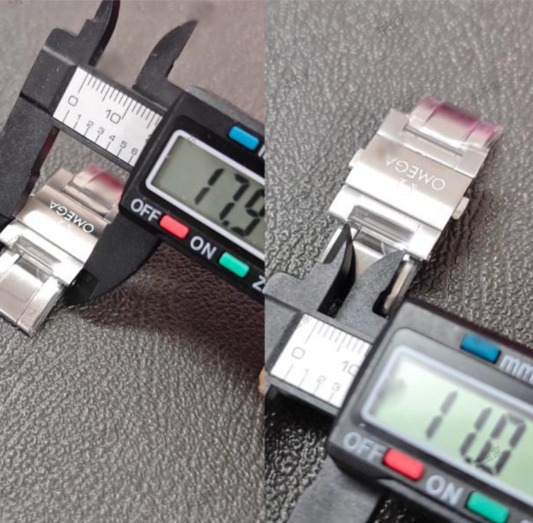 Omega Seamaster 150 and 220 stainless steel strap links and clasp