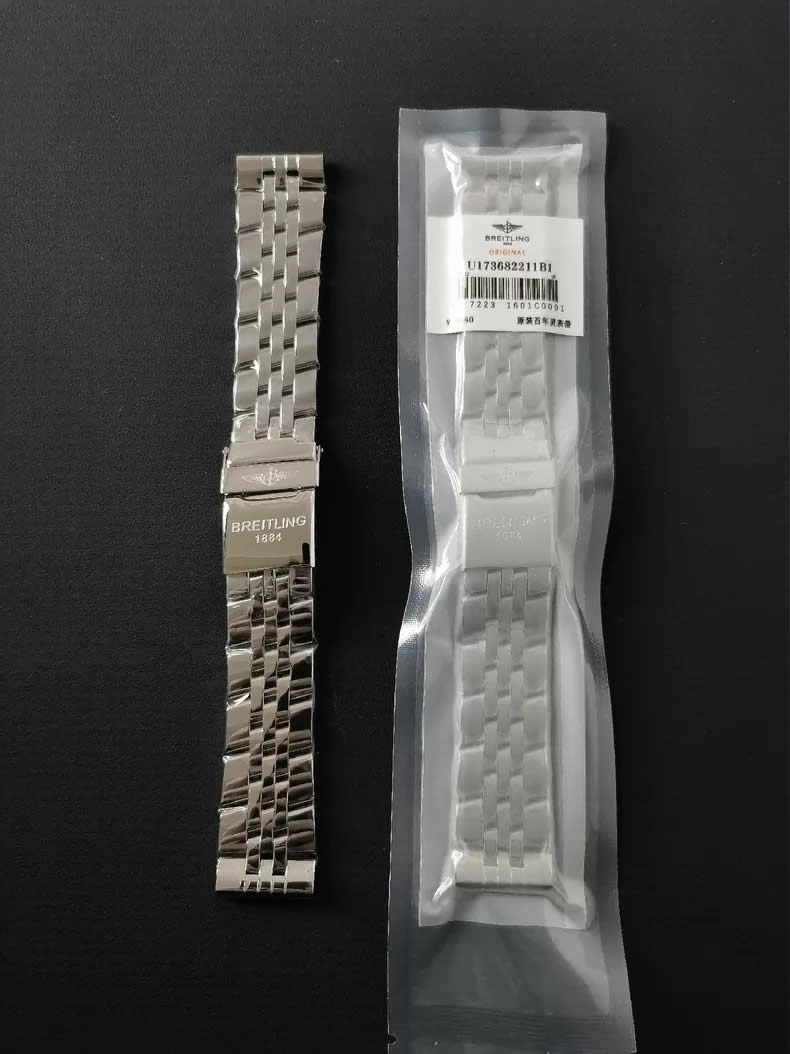 Breitling Transocean Unitime Pilot and Superocean Heritage Genuine Challenger Watch Steel Straps