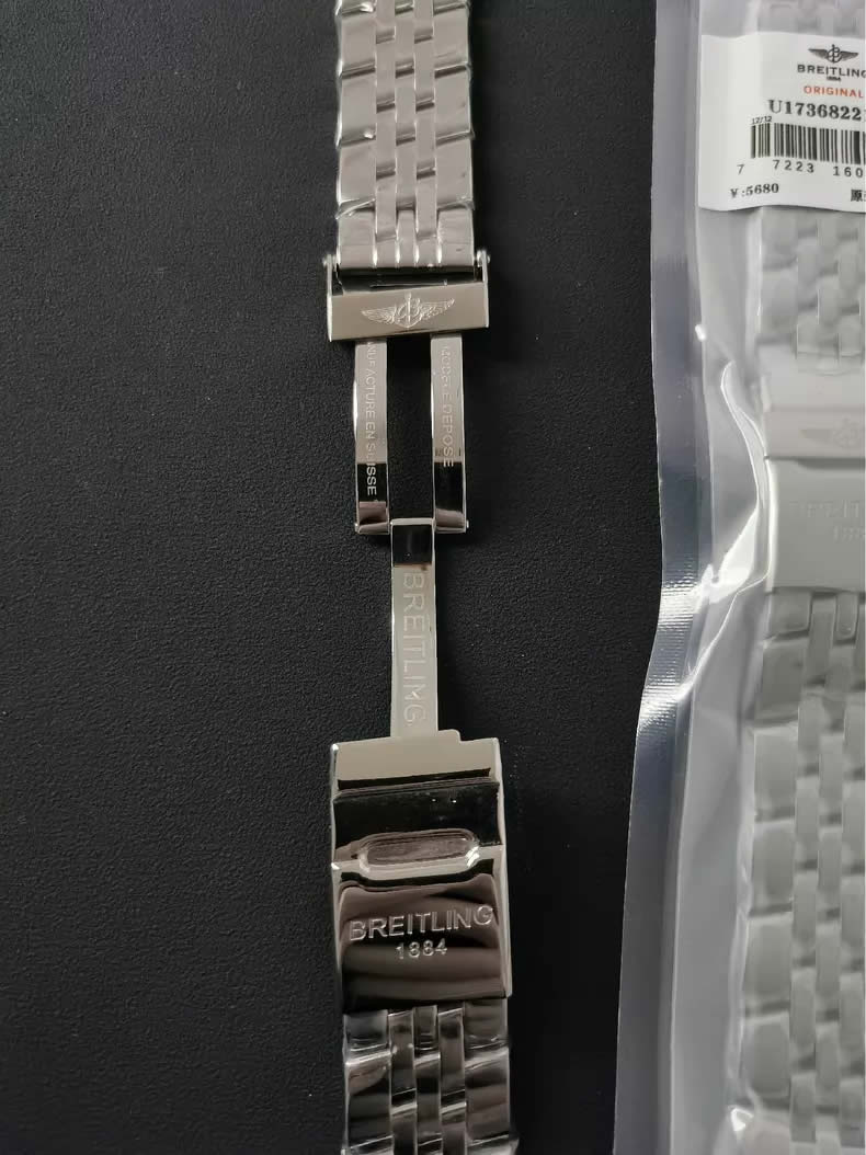 Breitling Transocean Unitime Pilot and Superocean Heritage Genuine Challenger Watch Steel Straps