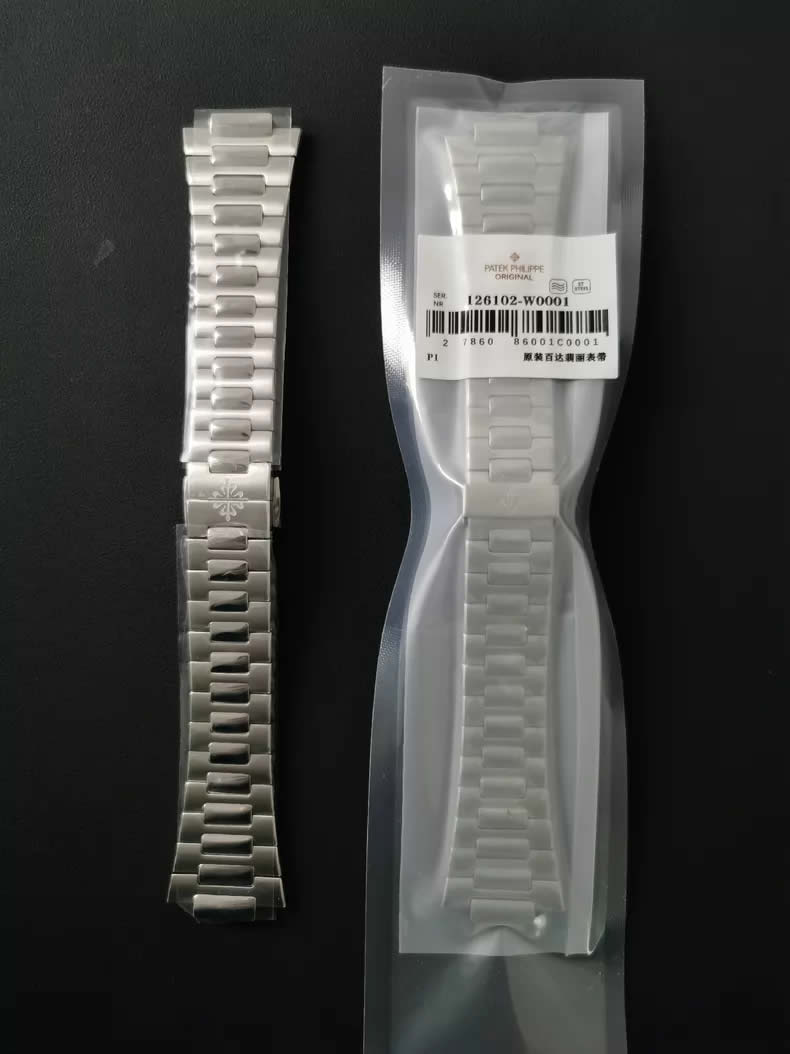 Genuine Patek Philippe Nautilus Stainless Steel Watch Bands for Men's Models 5712 5726 5811