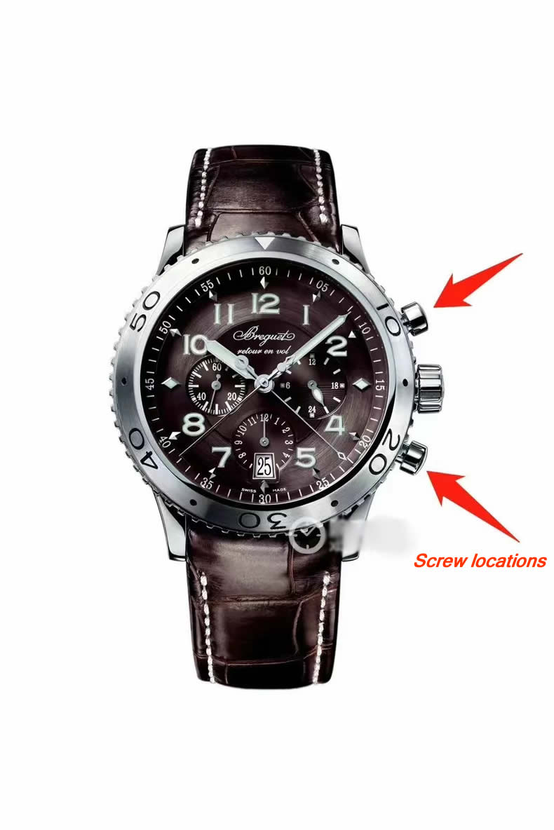 Breguet TYPE XX - XXI - XXII Series Models 3810, 3815, 3817 Chronograph Pusher Parts