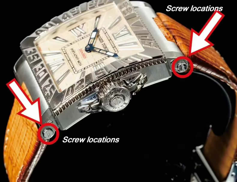 Hex Screws for Strap Attachments on the Entire Roger Dubuis 
