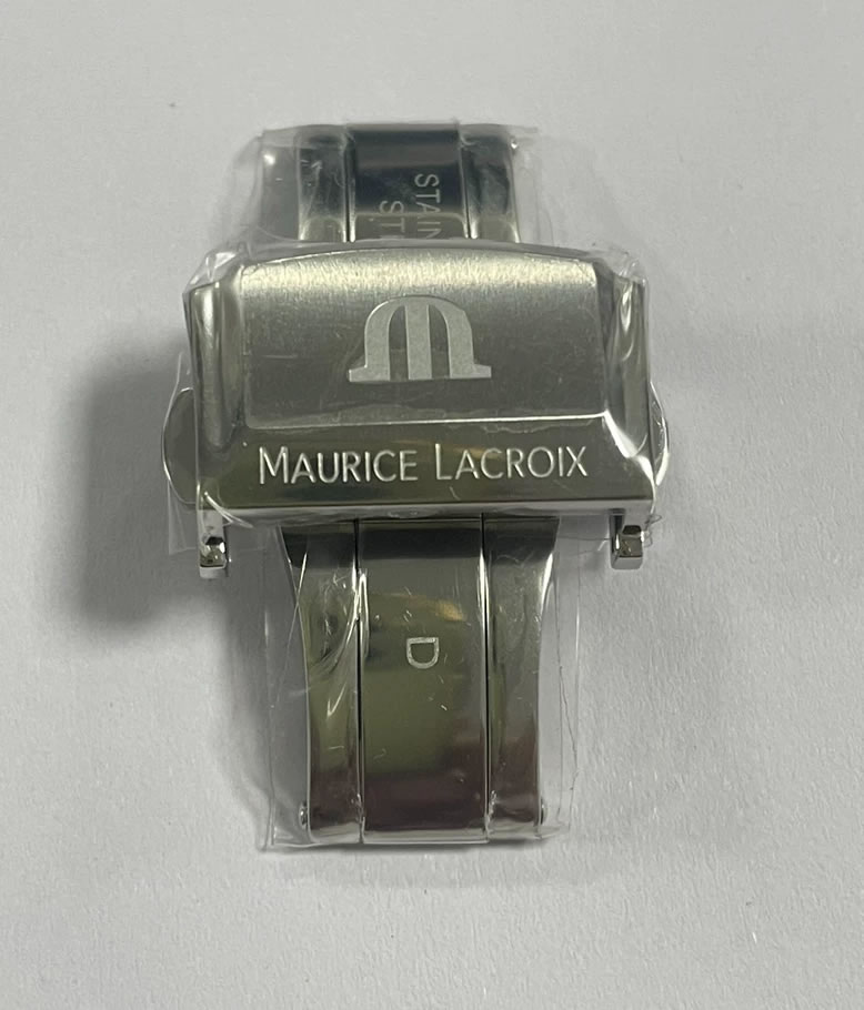 Genuine Maurice Lacroix AL6007 and AL6008 Folding Clasps, 18 mm