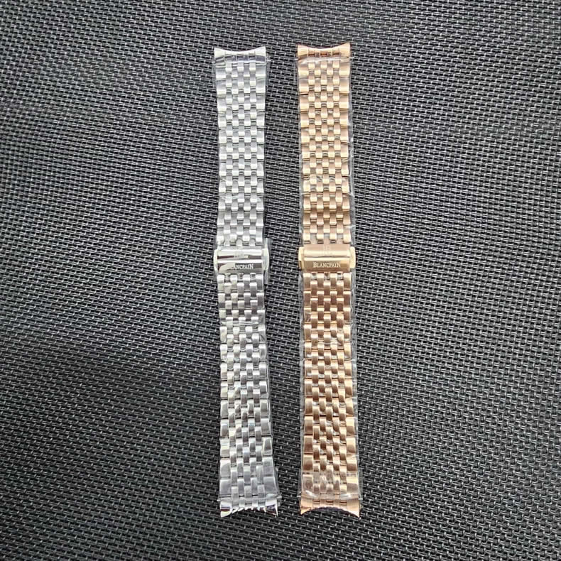 Blancpain 6654 Watch Strap – Genuine Silver Stainless Steel Bracelet (20mm, 22mm)