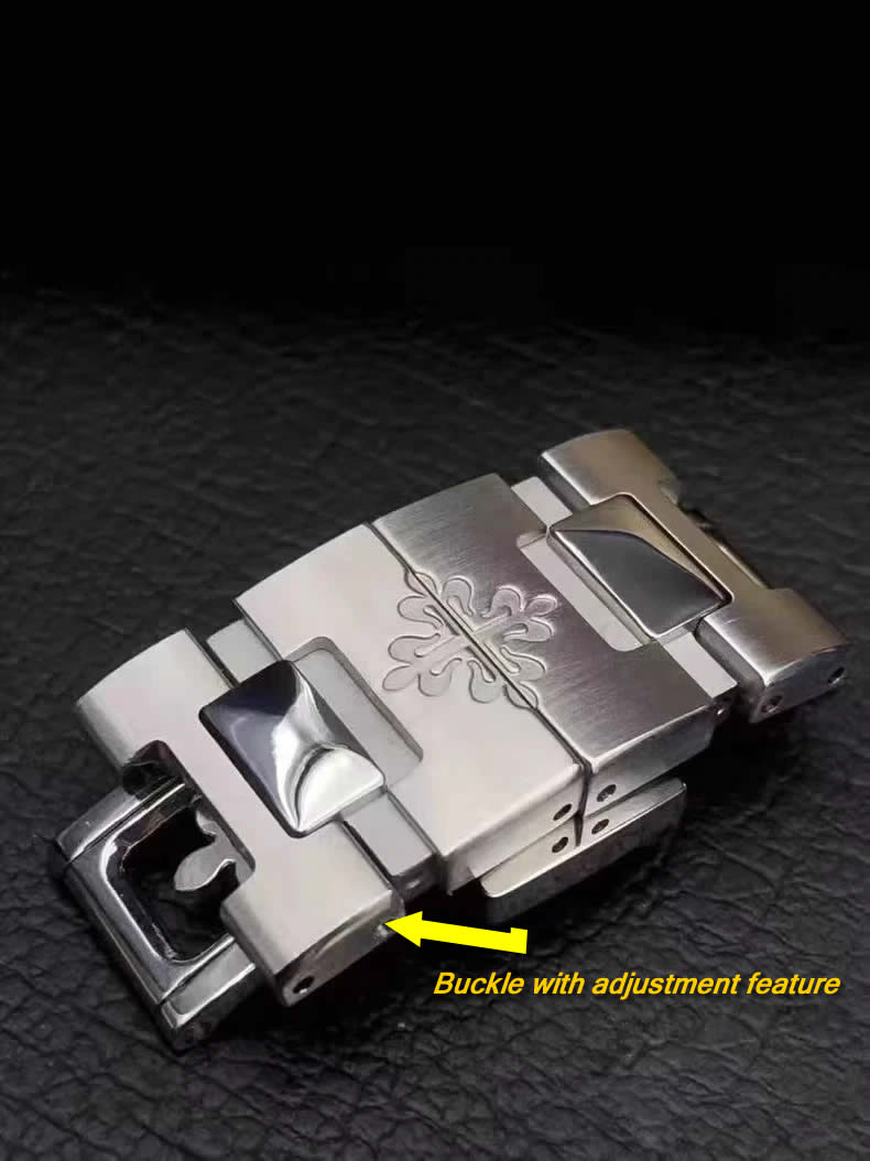 Patek Philippe Nautilus 5712 5711 5726 5811 Strap with Steel Deployment Clasp 