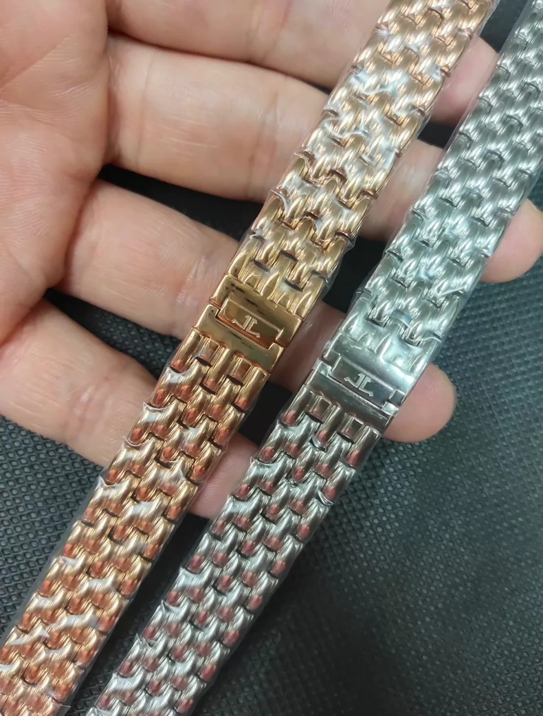 Authentic Jaeger-LeCoultre Rendez-Vous collection steel bracelet for women, 16mm