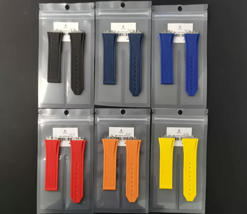 Genuine Hublot Big BANG BIG Fluor rubber watch strap 441.NX.1170.RX