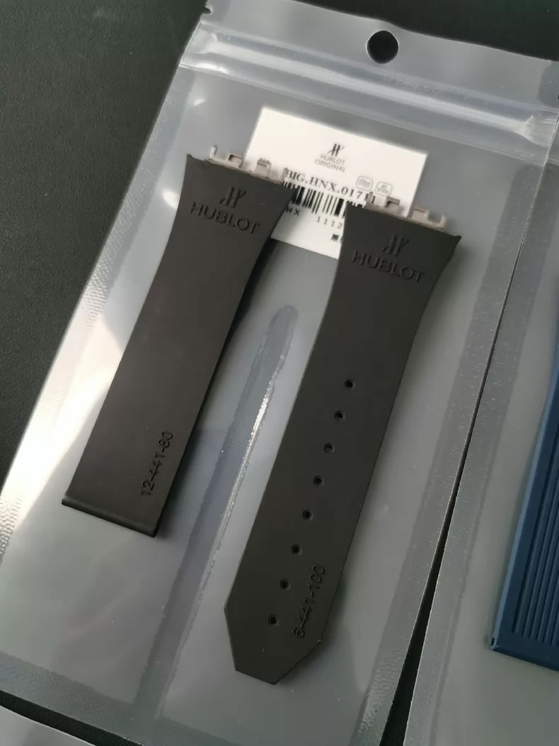 Genuine Hublot Big BANG BIG Fluor rubber watch strap 441.NX.1170.RX