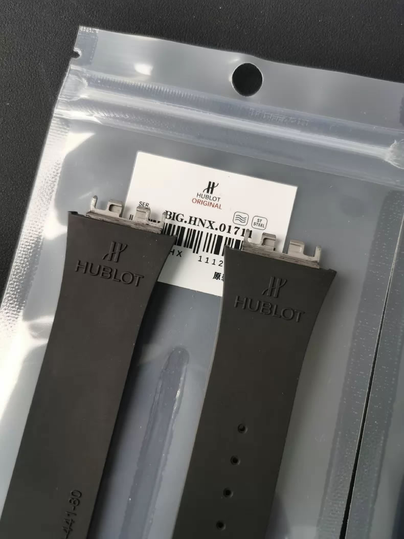 Genuine Hublot Big BANG BIG Fluor rubber watch strap 441.NX.1170.RX