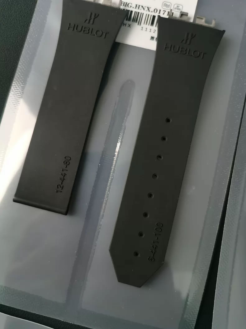 Genuine Hublot Big BANG BIG Fluor rubber watch strap 441.NX.1170.RX