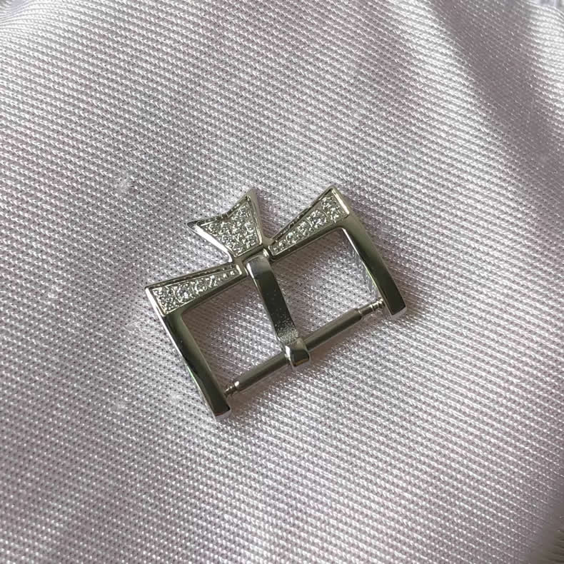 Vacheron Constantin Diamond-Set Leather Strap Buckle 16mm