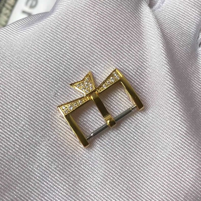 Vacheron Constantin Diamond-Set Leather Strap Buckle 16mm