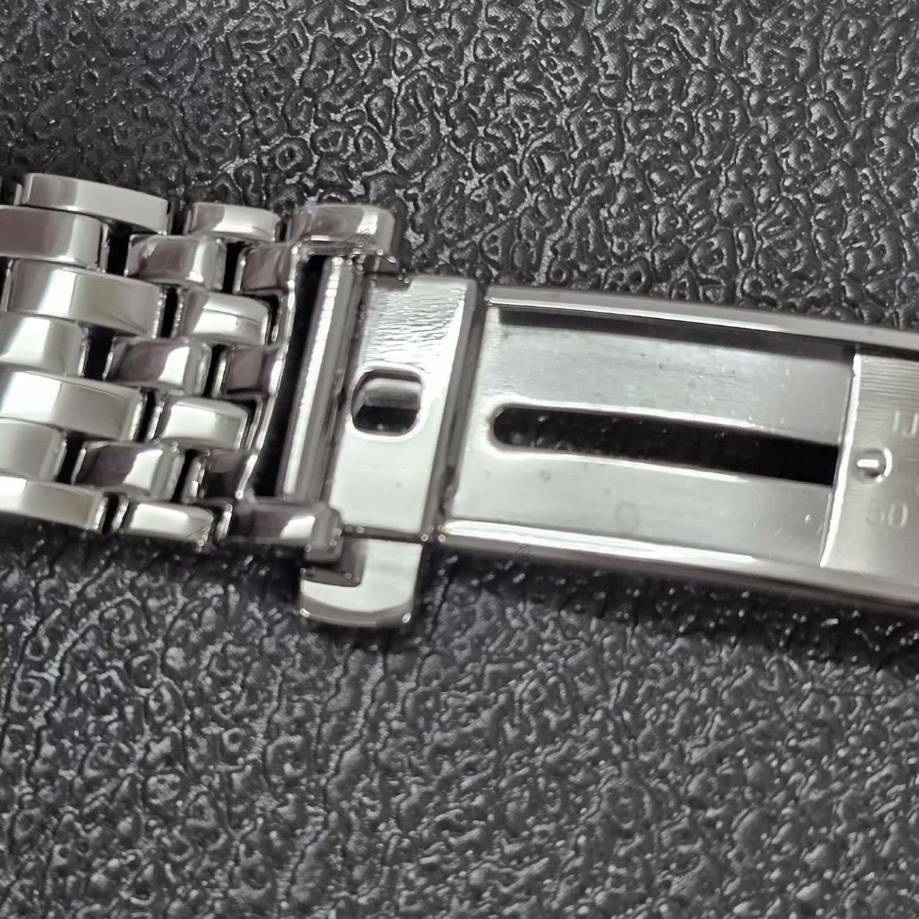 Genuine Omega De Ville 424 Steel Strap, 20mm Stainless Steel Folding Buckle Strap for De Ville II Men's Watches