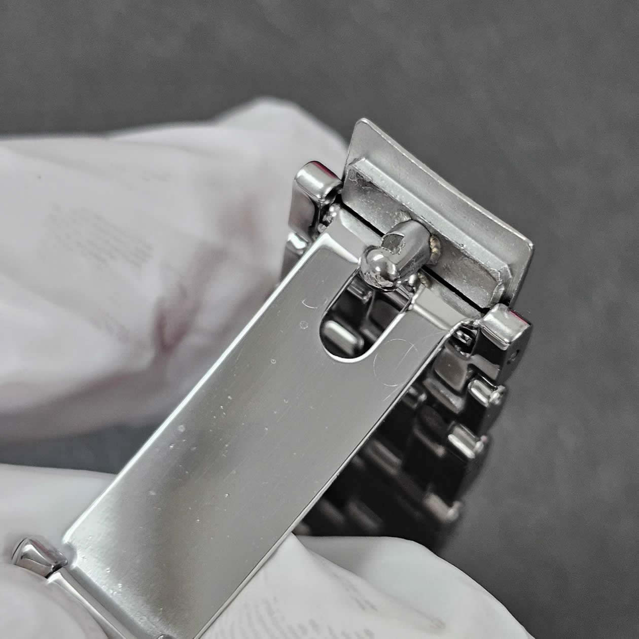 Genuine Omega De Ville 424 Steel Strap, 20mm Stainless Steel Folding Buckle Strap for De Ville II Men's Watches