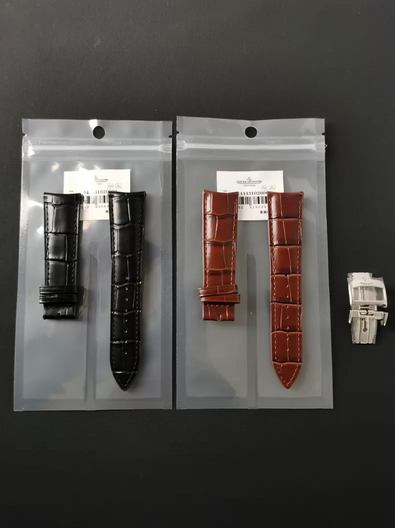 Genuine Jaeger-LeCoultre Master Moonphase Watch Curved Quick-Release Leather Strap