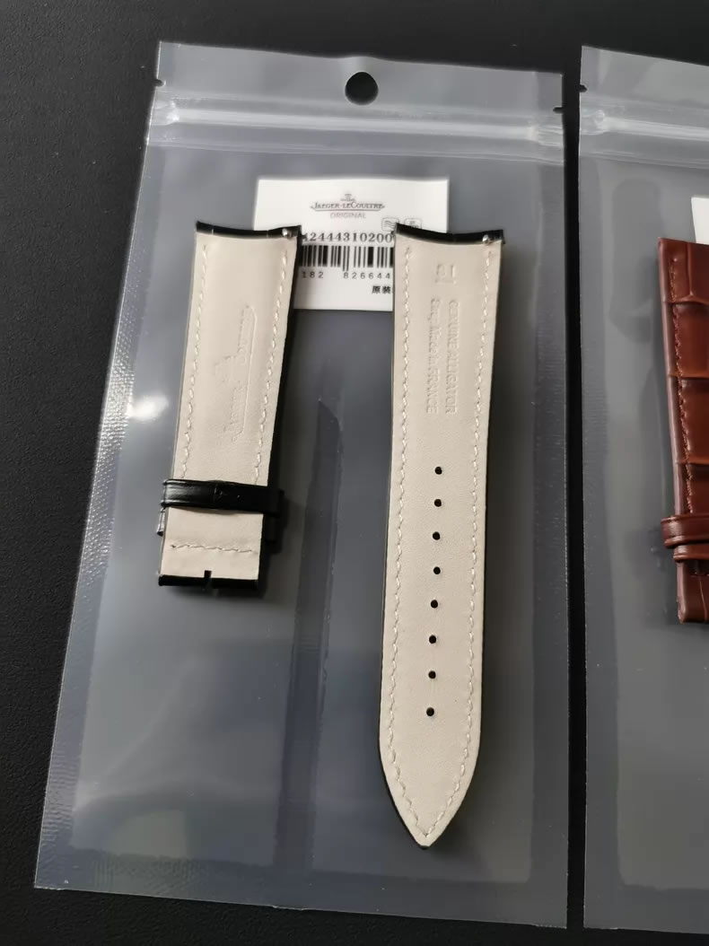 Genuine Jaeger-LeCoultre Master Moonphase Watch Curved Quick-Release Leather Strap