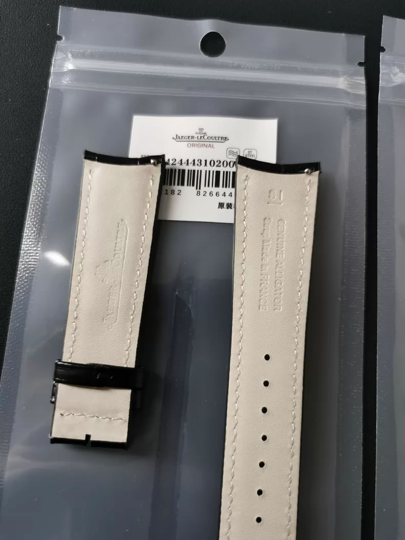 Genuine Jaeger-LeCoultre Master Moonphase Watch Curved Quick-Release Leather Strap