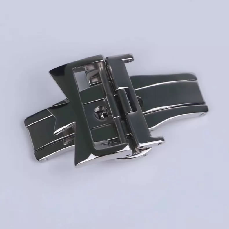 Vacheron Constantin Double-Push Butterfly Clasp Leather Strap Buckle, 18 mm and 20 mm