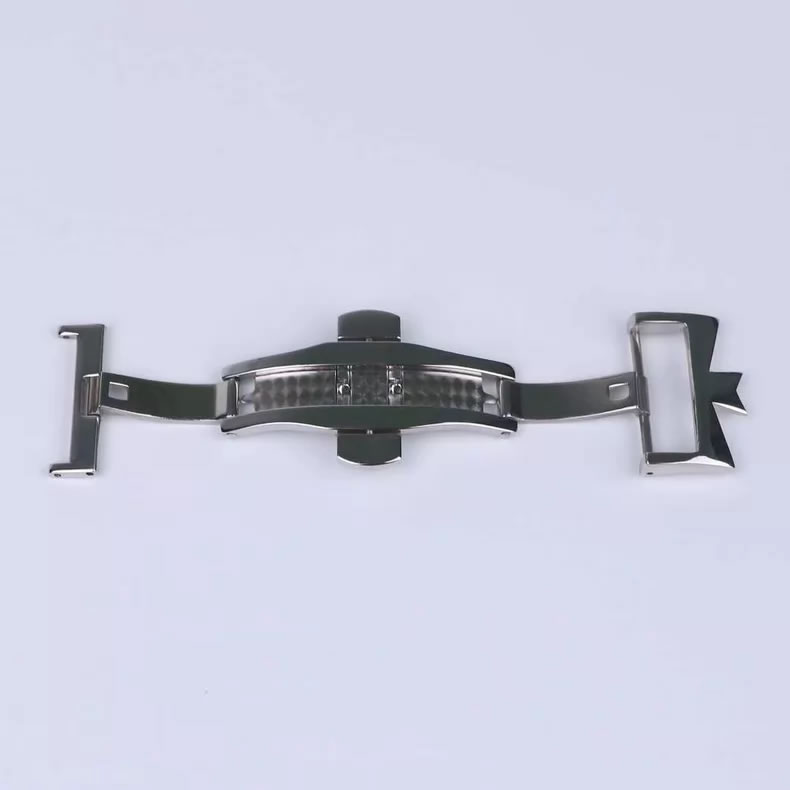 Vacheron Constantin Double-Push Butterfly Clasp Leather Strap Buckle, 18 mm and 20 mm