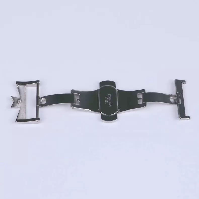 Vacheron Constantin Double-Push Butterfly Clasp Leather Strap Buckle, 18 mm and 20 mm