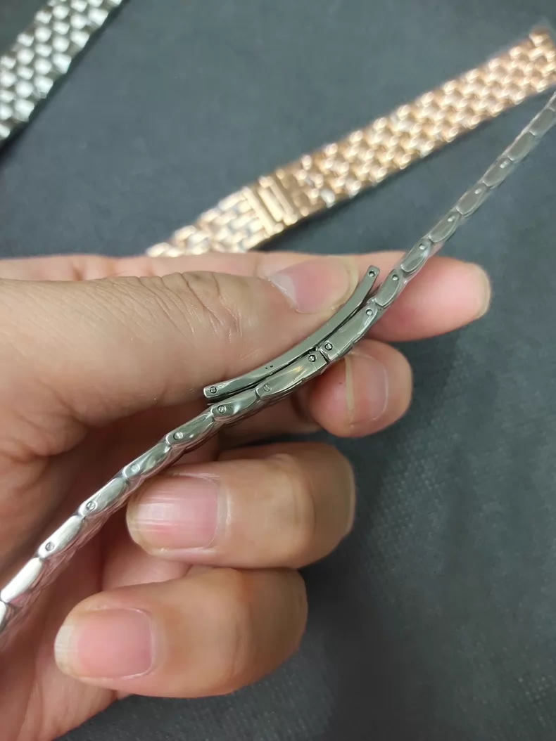 Authentic Jaeger-LeCoultre Rendez-Vous collection steel bracelet for women, 16mm
