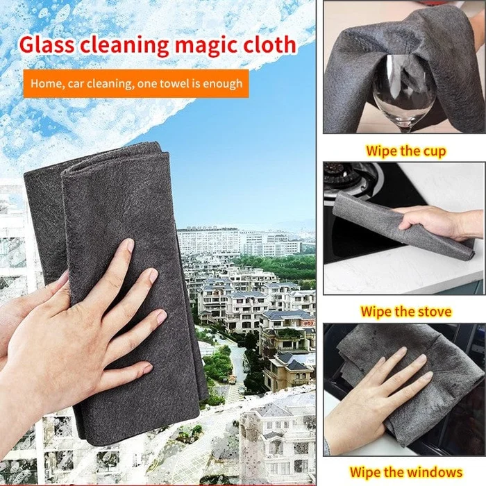 Glass Cleaning Magic Cloth-Grand Kitchen