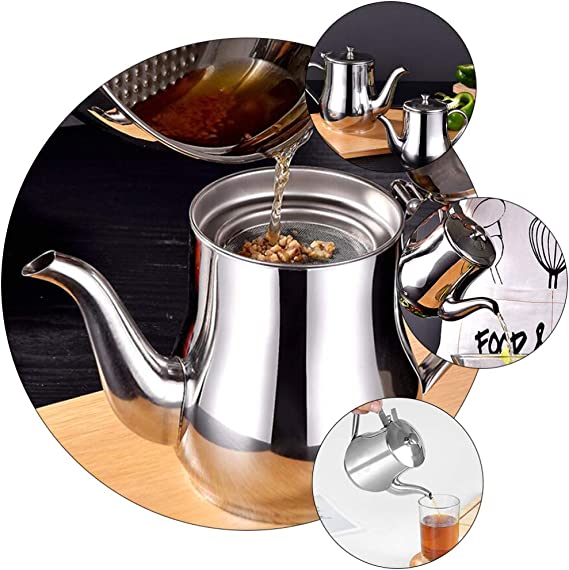 Stainless Steel Oil Filter Pot-Grand Kitchen