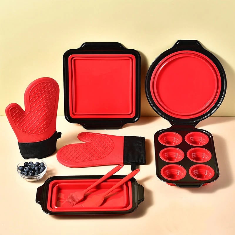 ⏰8-Piece Silicone Bakeware Set