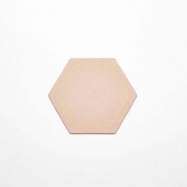 Leather Coaster Waterproof Heat Resistant Octagon Cup Coaster Cup Mat-Grand Kitchen