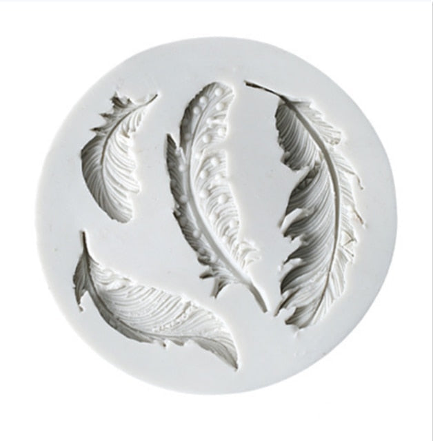Feathers Fondant Mold-Grand Kitchen